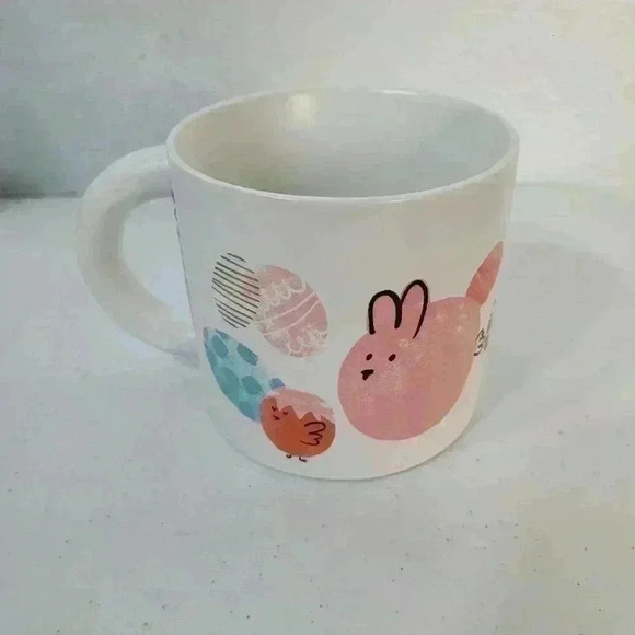 Starbucks Other - Spring 2019 Starbucks White Ceramic Easter Egg Bunny & Chick Coffee Mug 12oz